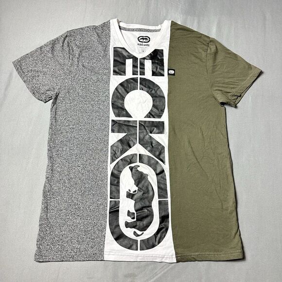 ecko unldt Shirt Men XL Crew Short Sleeve Large Logo Rawthentic hip hop Street - Picture 1 of 9